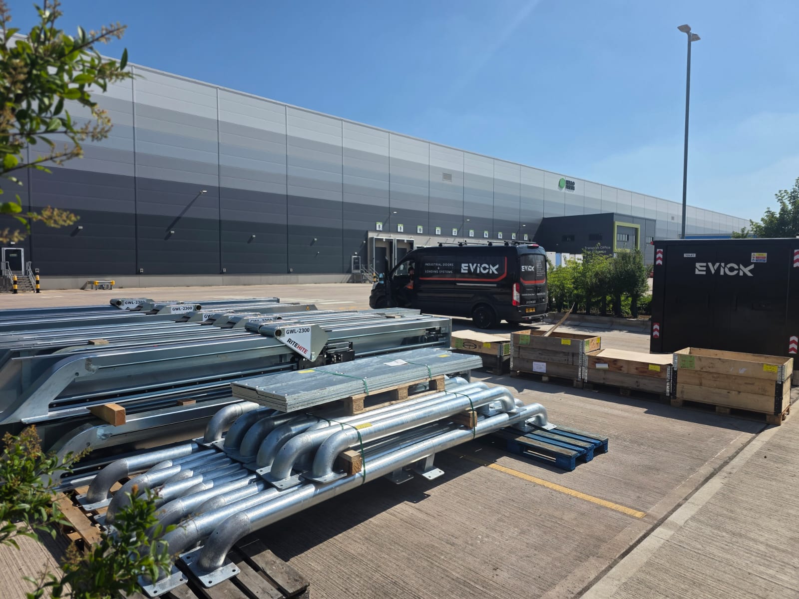 Loading equipment delivered for a major installation