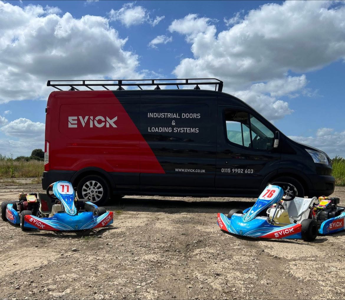EVICK van with Army Air Corps team karts 71 and 76