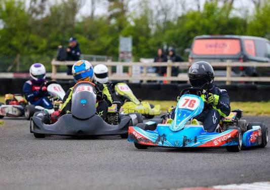Army Air Corps Karting Team racing kart number 76