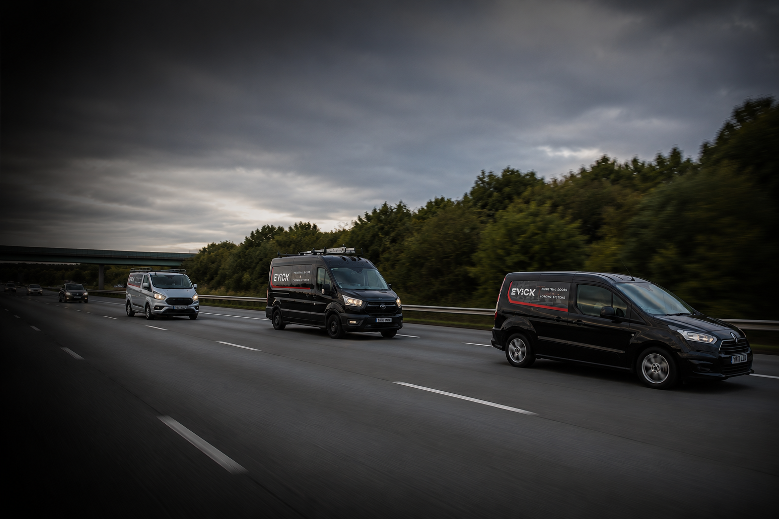 EVICK service vehicles and engineering team